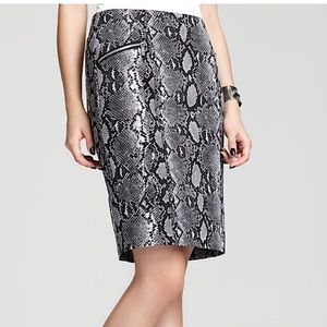 Plus Michael Kors Snake Print Pencil Skirt